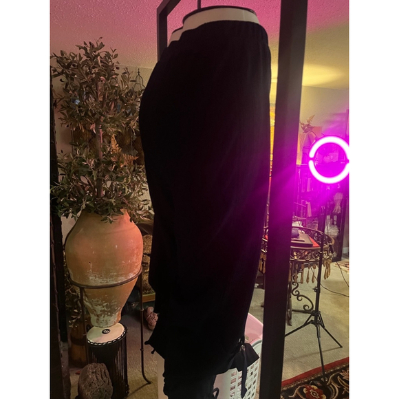 NWT women’s navy capri pants drawstring ankle baggy pants by Moses Crystal - Picture 5 of 13